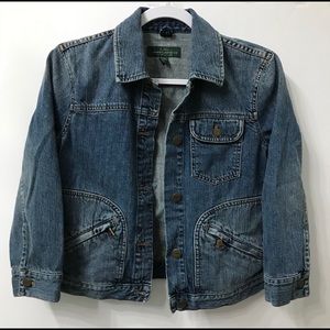 5/$20 Ralph Lauren women’s jean jacket Size Small